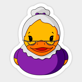 Grandma Rubber Duck Sticker